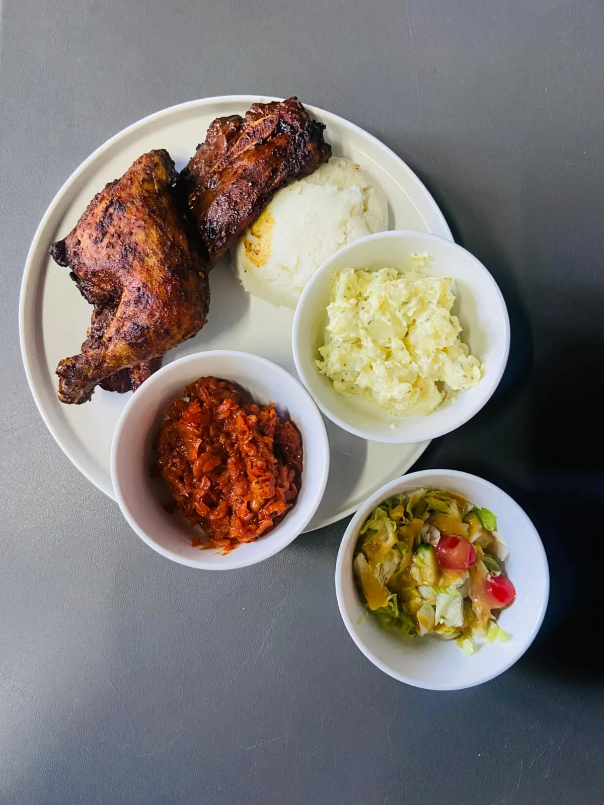 Juicy Chuck and Chicken Quarter Leg Combo Meal